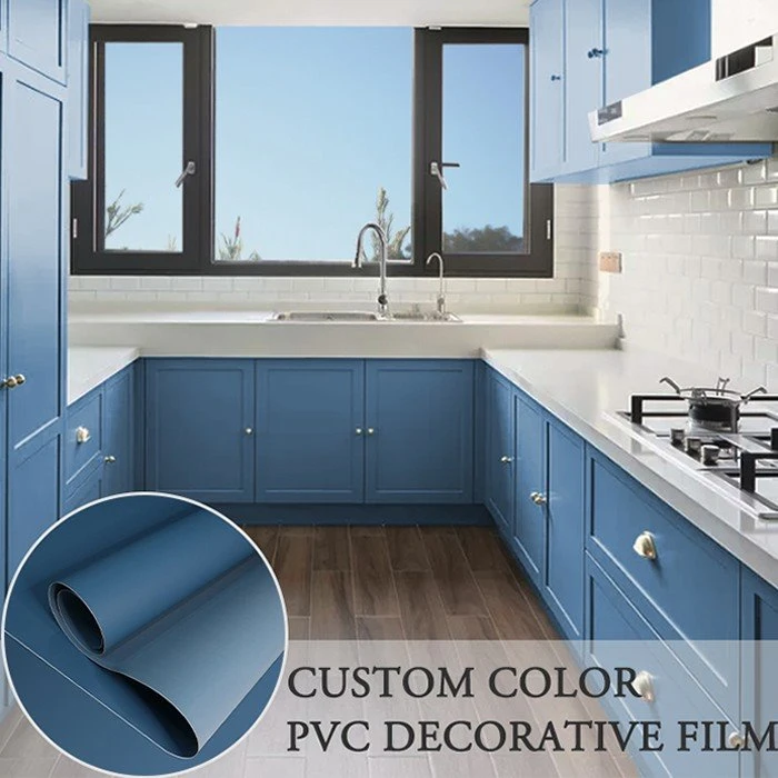 plain colour Decorative PVC Film for furniture